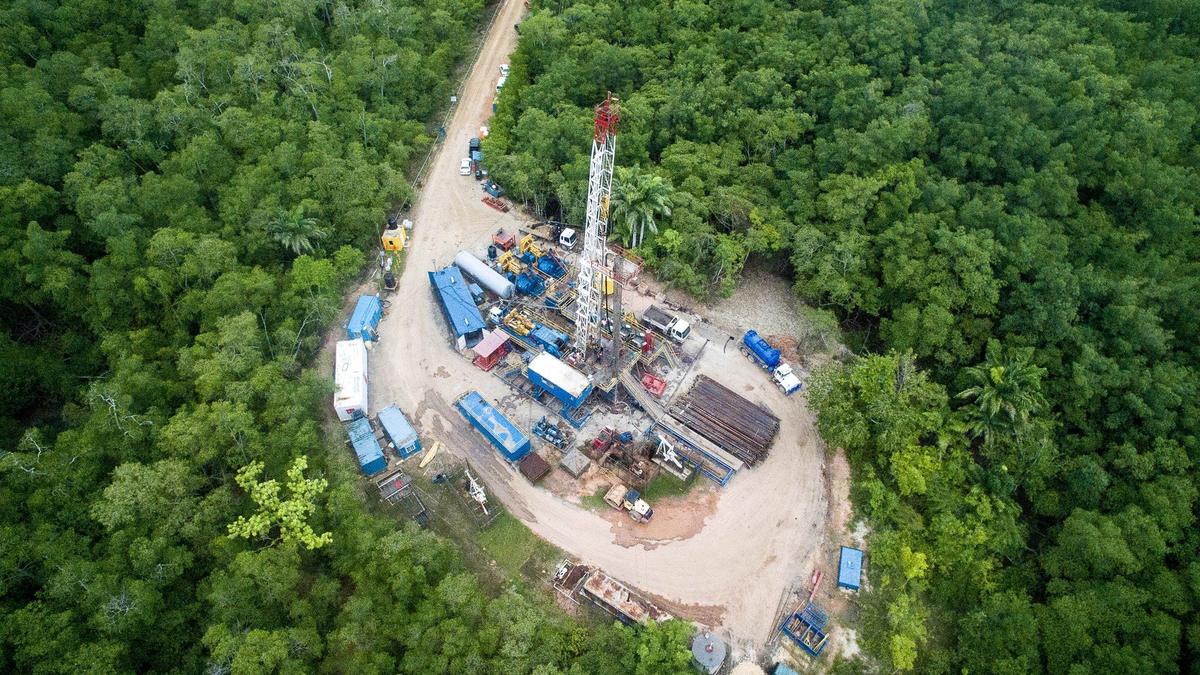 Pad and equipment from above
